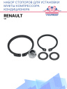 Набор стопоров для установки муфты компрессора кондиционера Renault 1.6 фото 1