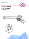Фитинг G10 (13мм) 45⁰ O-RING (алюминий) фото 1